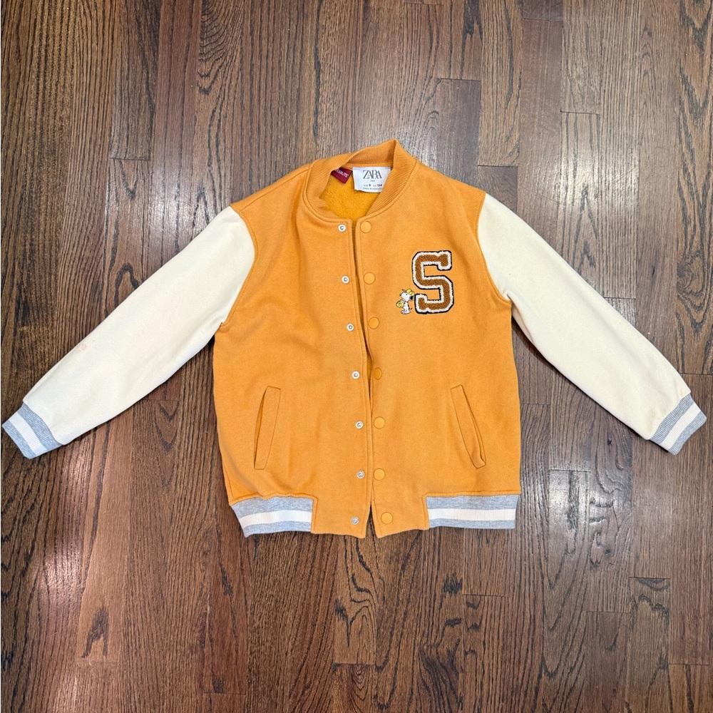 Zara Kids Peanuts Snoopy Bomber Jacket